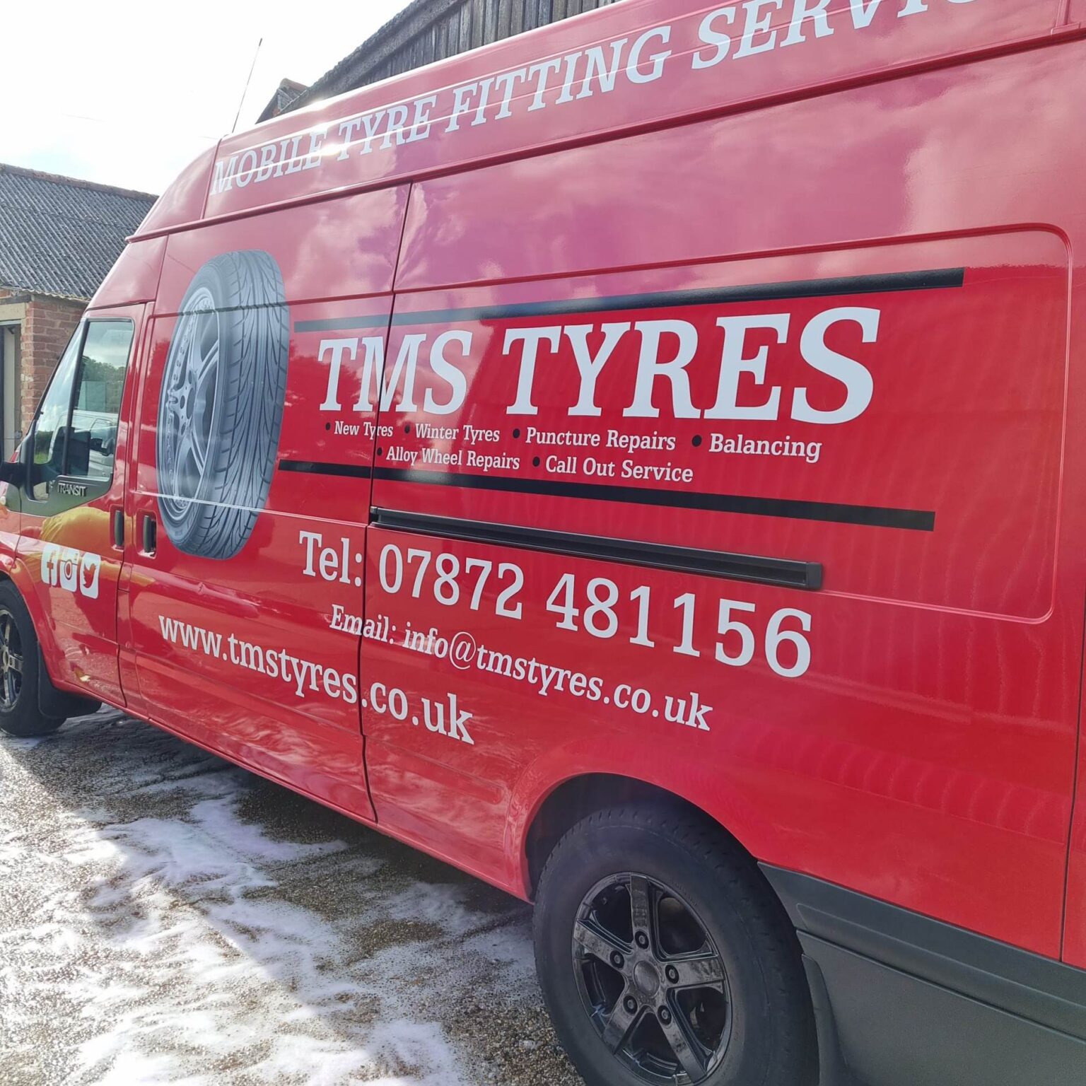 TMS Tyres 24hr mobile tyre fitter across Essex